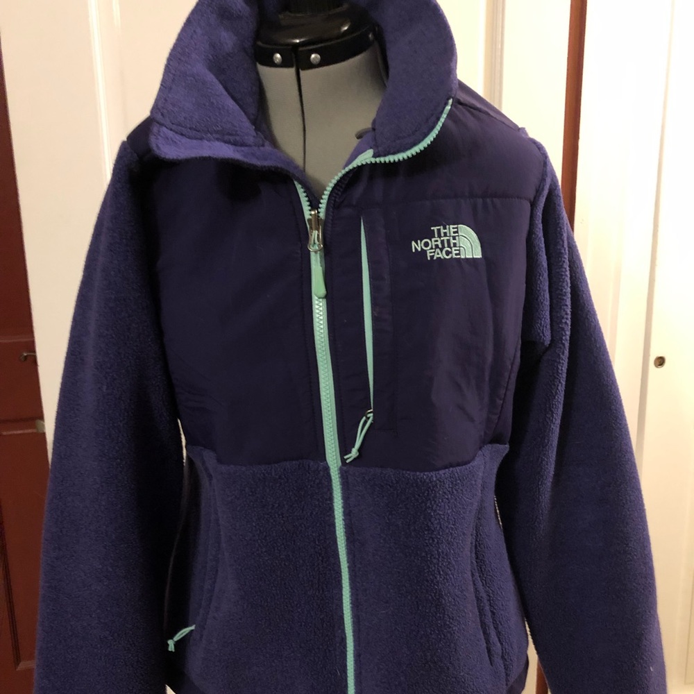 NORTH FACE Purple Fleece Zipper Jacket Medium